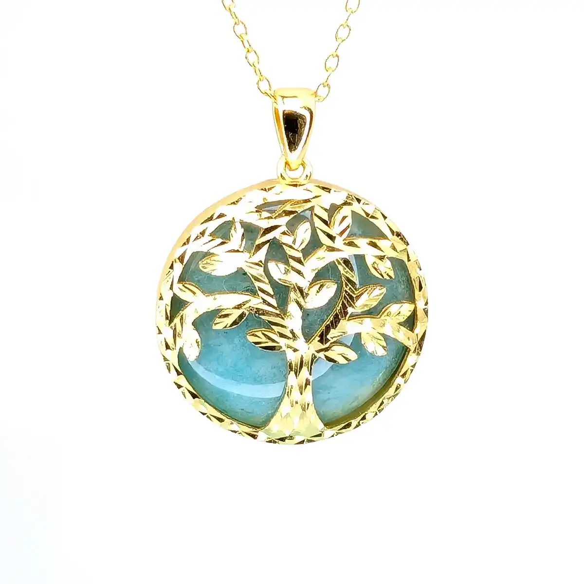 Tree-of-Life Amazonite Pendant - Image 6