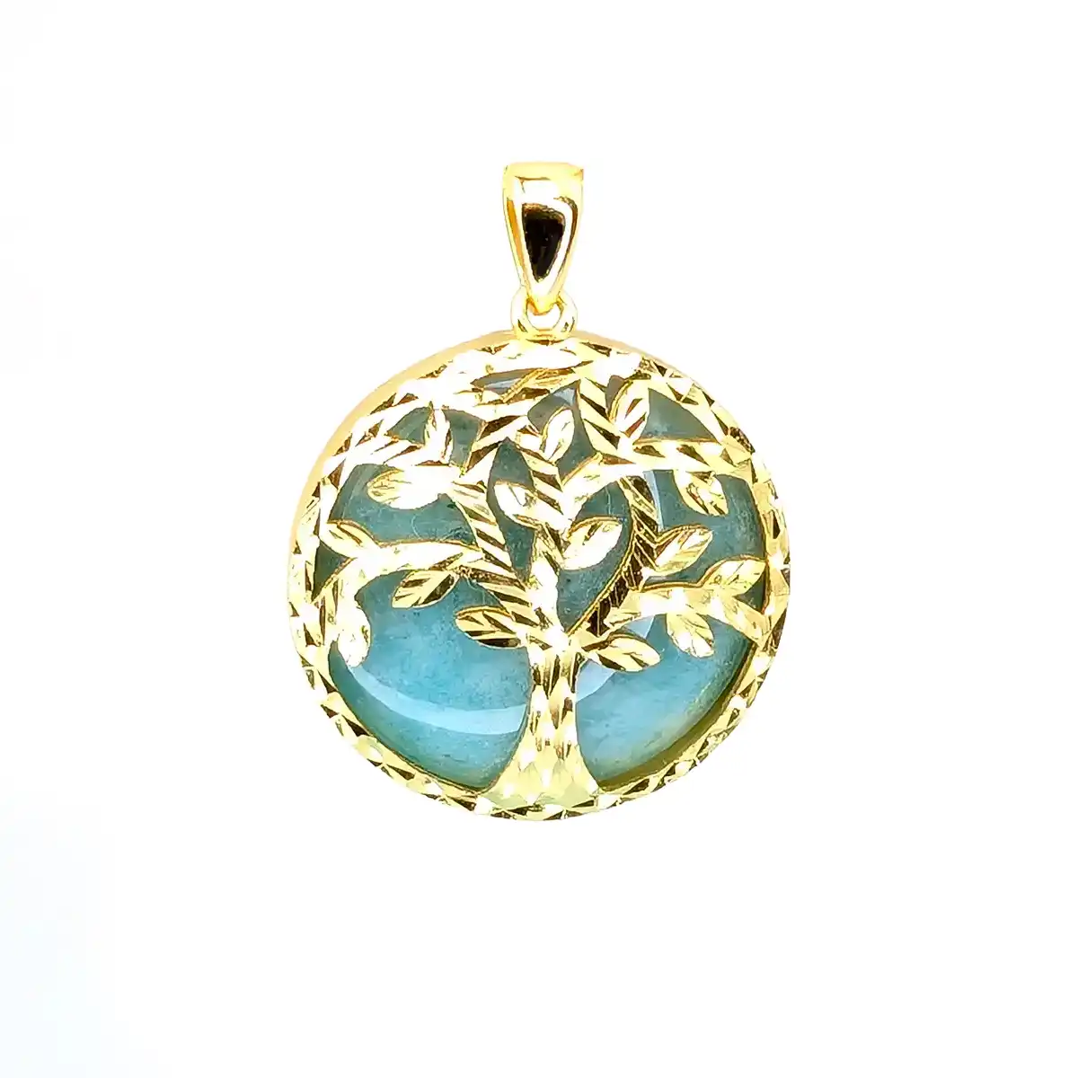 Tree-of-Life Amazonite Pendant - Image 5