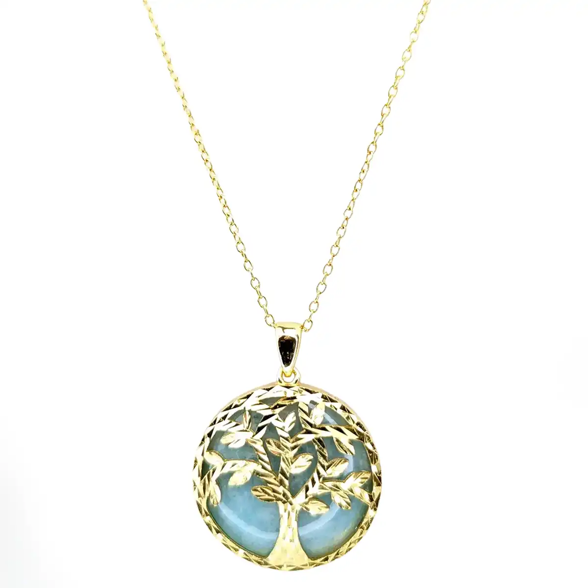 Tree-of-Life Amazonite Pendant - Image 4