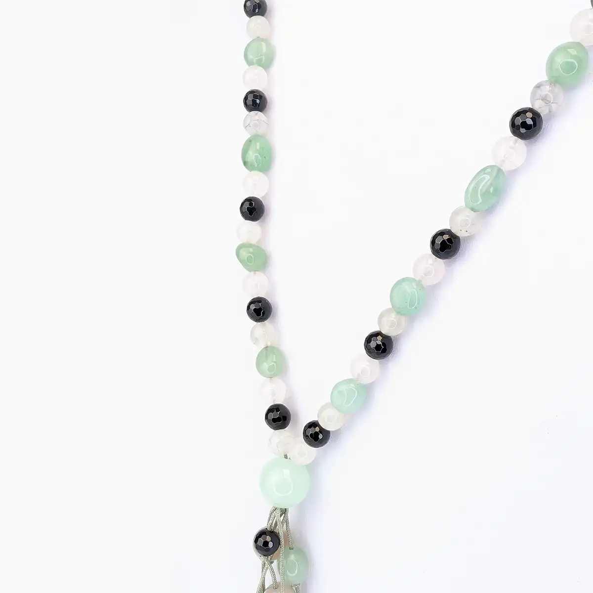Aventurine, Onyx and Agate Necklace - Image 4