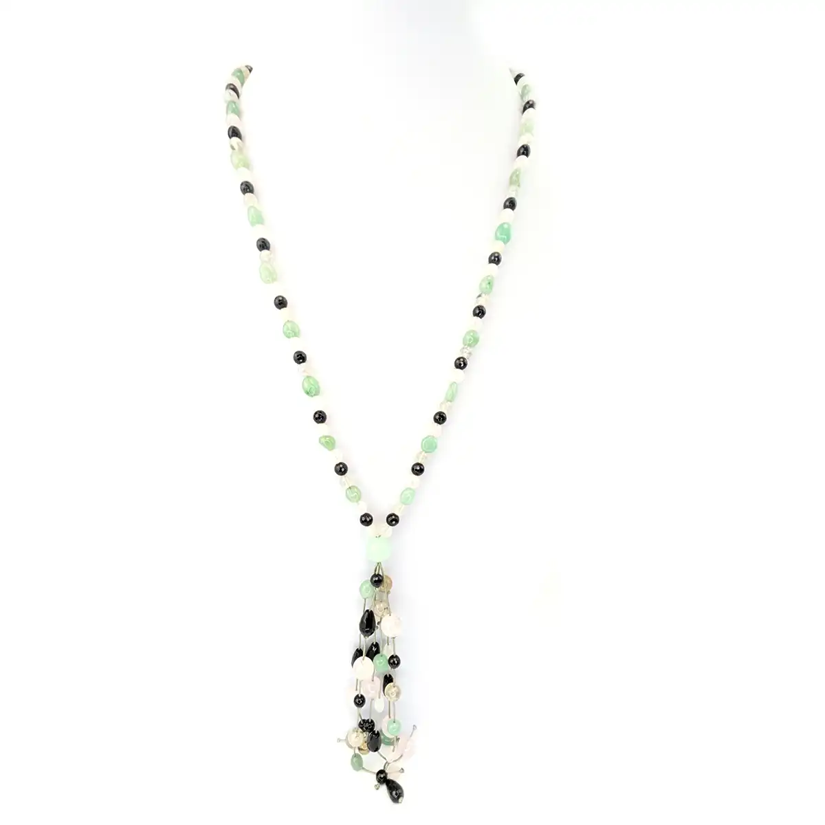 Aventurine, Onyx and Agate Necklace - Image 2