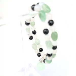 Alternative view of Aventurine, Onyx and Agate Bracelet