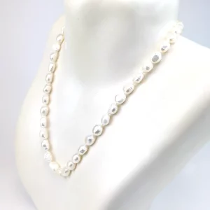 Baroque Nugget Pearl Necklace on Silver Clasp