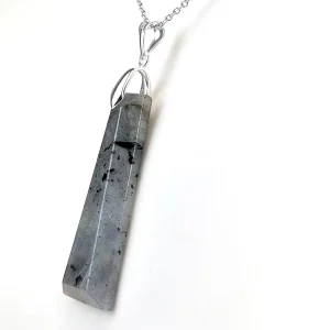 Men's Immortality Obelisk Pendant on Silver