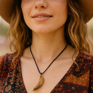 Natural Jasper Dragon Pendant - CLEARANCE