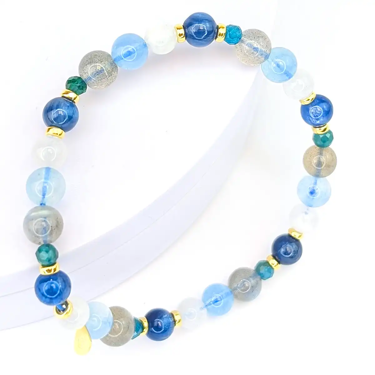 Gemstone and Silver Stretchy Bracelet - Image 10