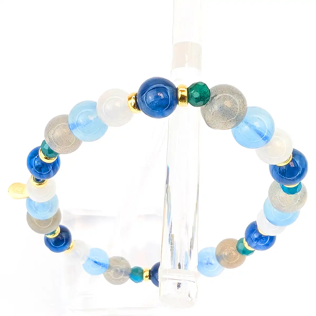 Gemstone and Silver Stretchy Bracelet - Image 9