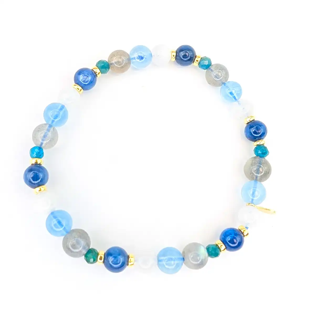 Gemstone and Silver Stretchy Bracelet - Image 11
