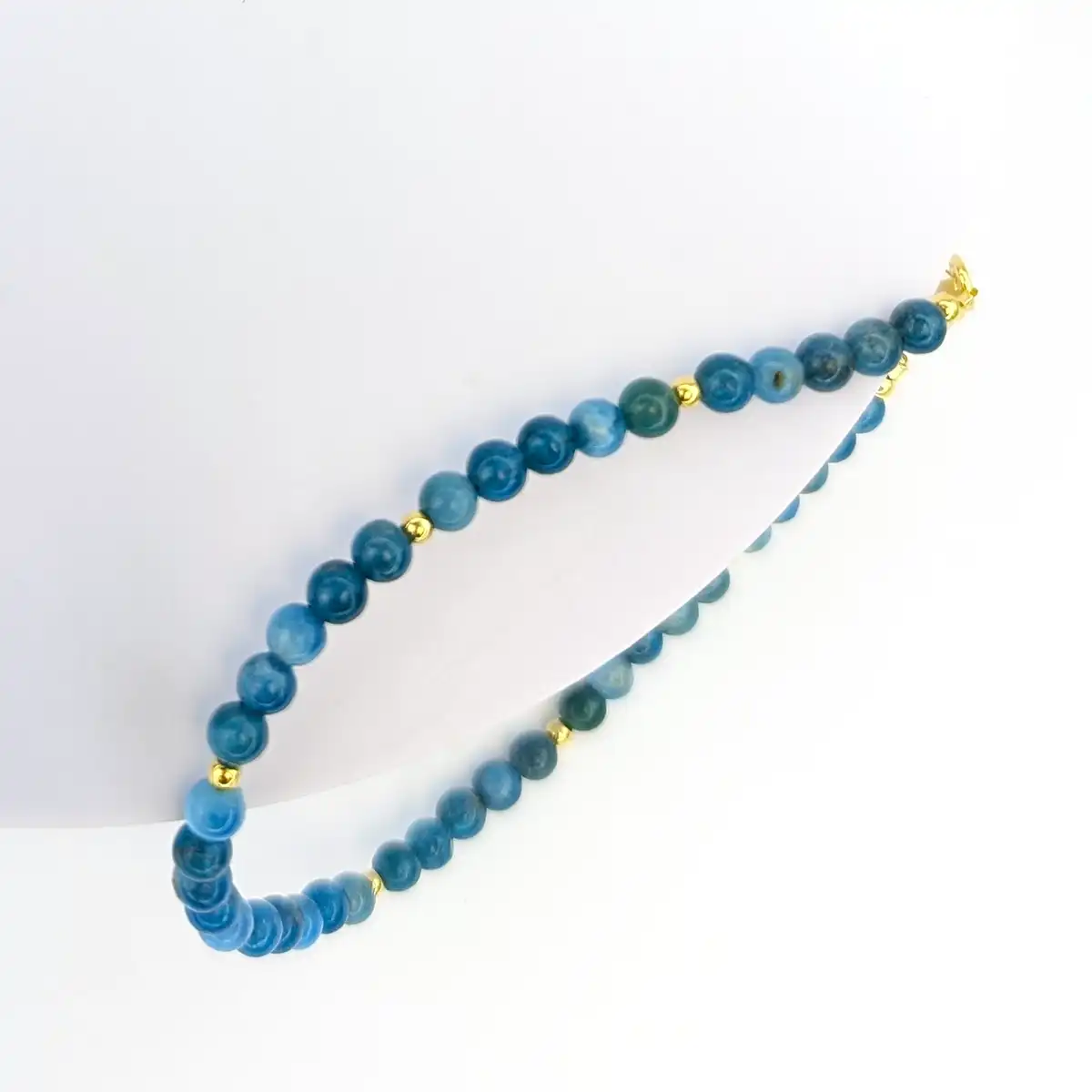 Blue Apatite and Silver Bracelet - Image 4