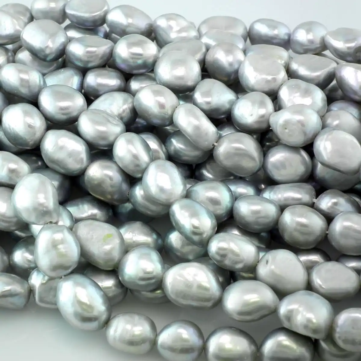 Freshwater Baroque Pearl String, 8 x 10 mm, 4 Colours - Image 2
