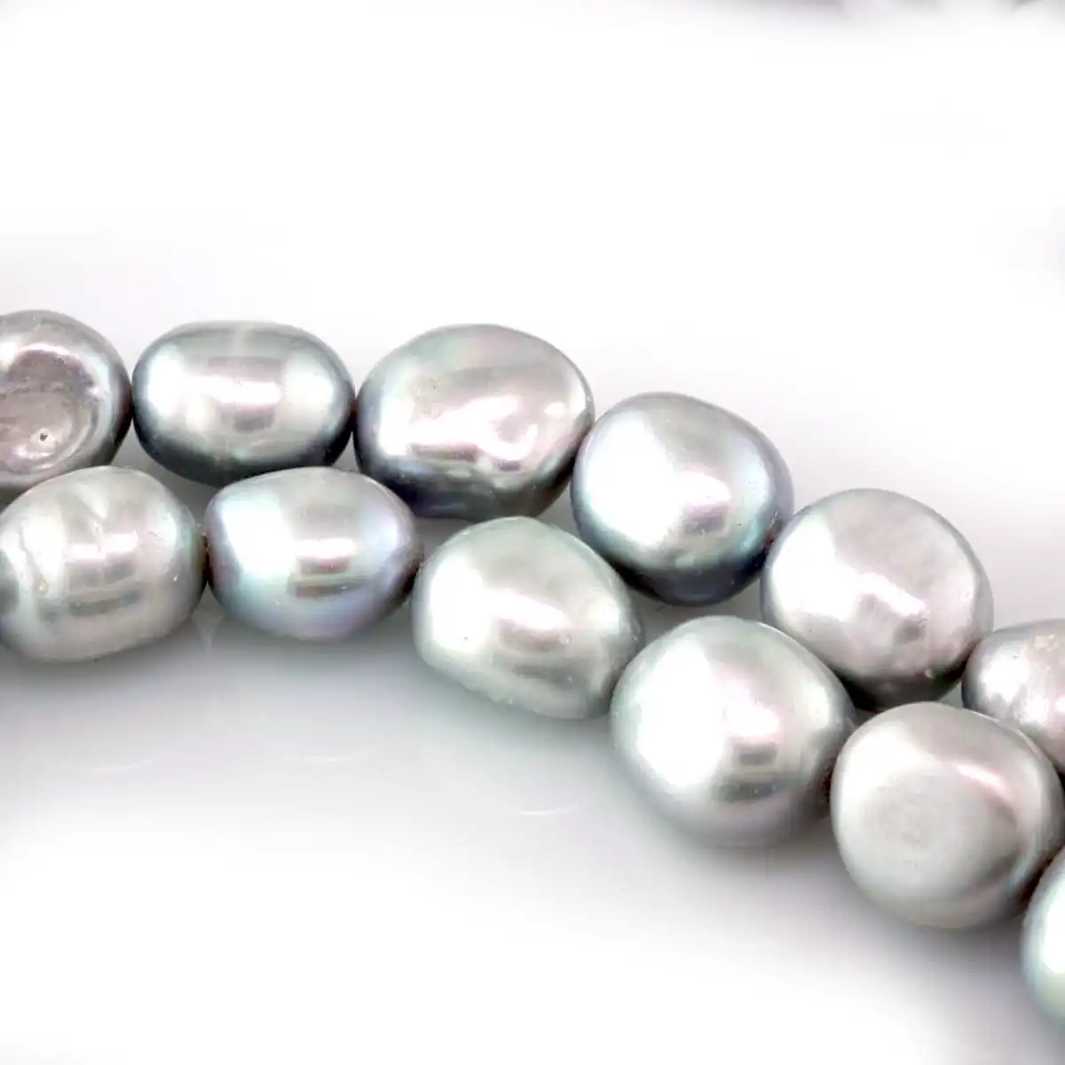 Freshwater Baroque Pearl String, 8 x 10 mm, 4 Colours - Image 3