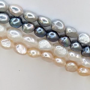 Freshwater Baroque Pearl String, 8 x 10 mm, 4 Colours - Image 6