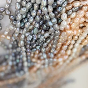 Freshwater Baroque Pearl String, 8 x 10 mm, 4 Colours - Image 7