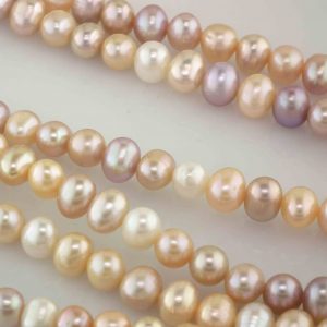 7mm Multi-hued Pastel Freshwater Pearls