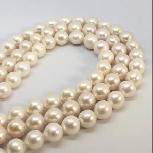 Edison Pearl Loose String, 10.5-12.5 mm graduated, white