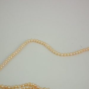 4.5-5mm Freshwater Semi-round Pearl loose string Peach - Image 3