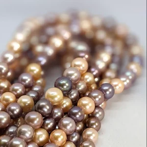 Multi Coloured Edison Pearl Loose String 10-13mm - Image 4
