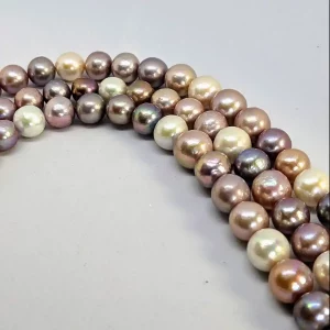 Alternative view of Edison Pearl Loose String, 10-13 mm, graduated, AAA, multi-coloured