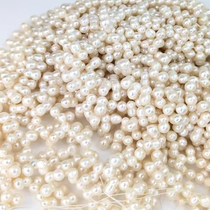 Alternative view of Peanut-shaped Freshwater Pearl String 7.5 x 13mm