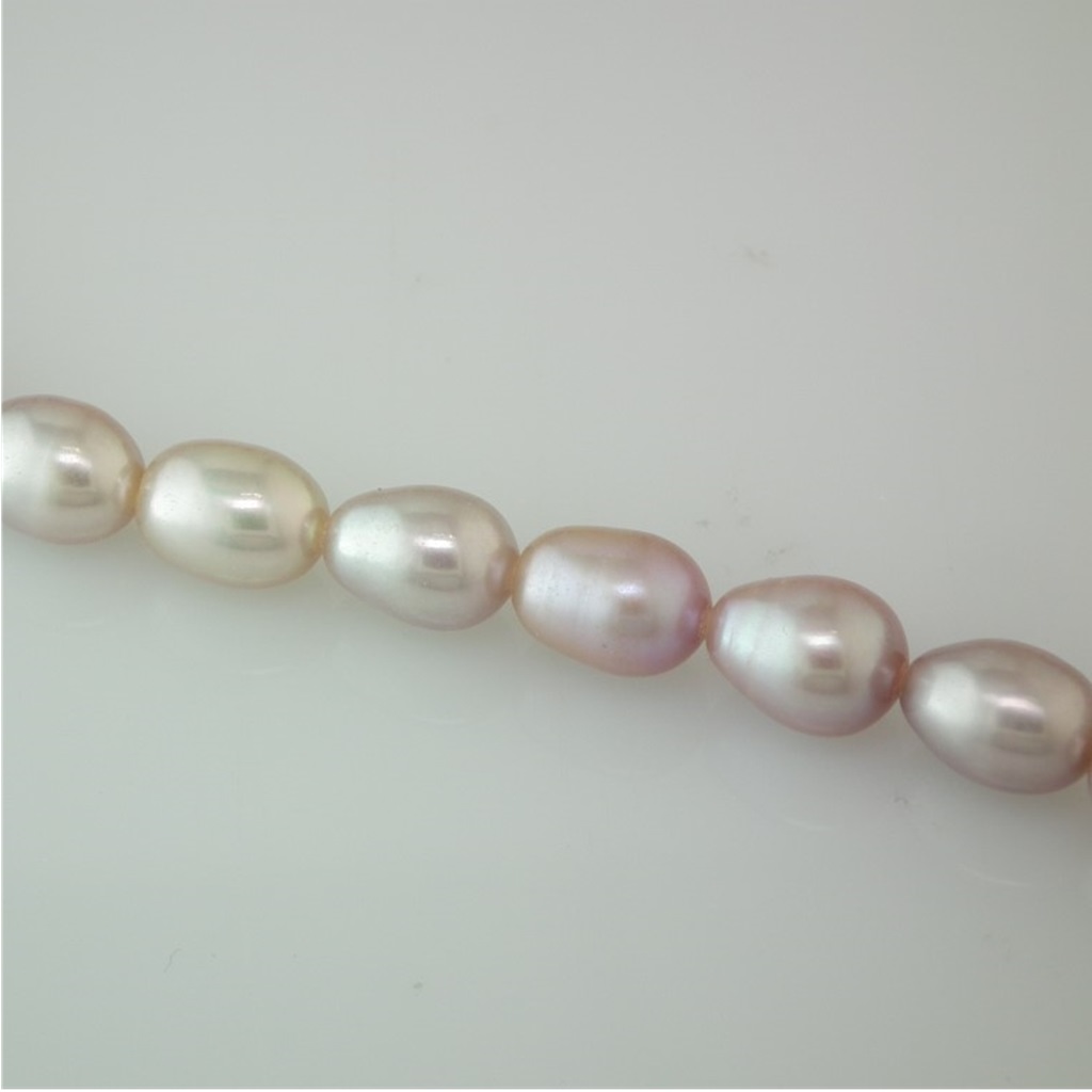 6mm Freshwater Rice Pearl, White, Lilac or Peach, Loose String - Image 6
