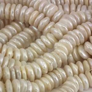 13.5mm Freshwater Coin, Disc Pearl, Black or White