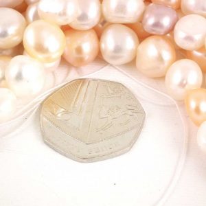 10mm Baroque Pearl Loose String, Mixed Colours - Image 3