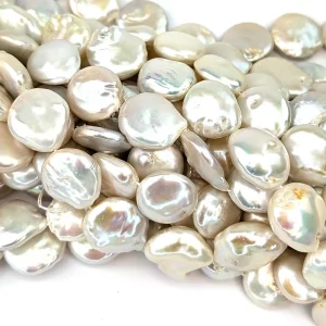 16mm Plump Coin Pearls - Image 4
