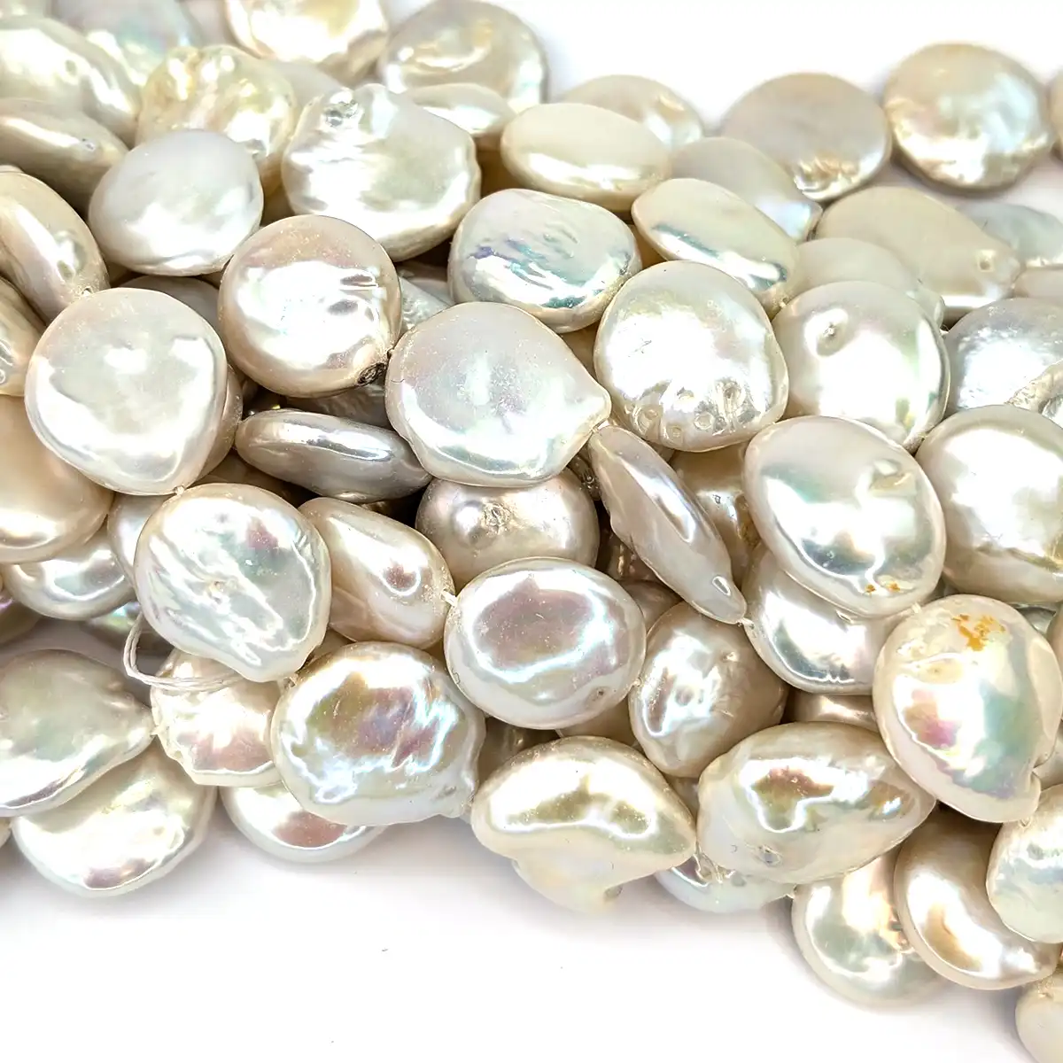 16mm Plump Coin Pearls - Image 4