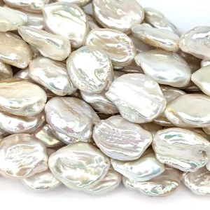Flat Oval Baroque Coin Pearls - Image 3