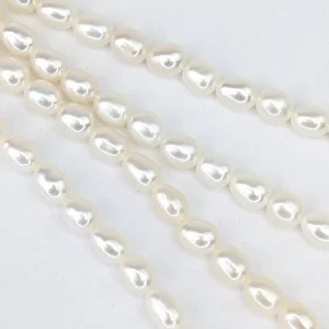4mm Rice Seed Pearls Loose String, White - Image 3