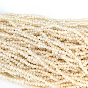 3mm Potato Seed Pearls Loose String - Image 3