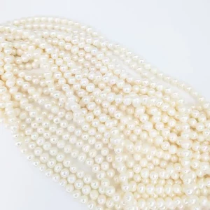 Near-Round 7mm Loose Pearl String