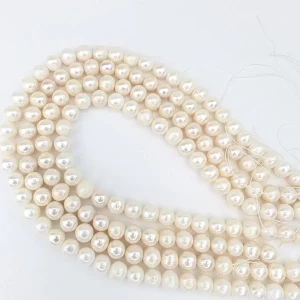 Near-Round 9mm Loose Pearl String
