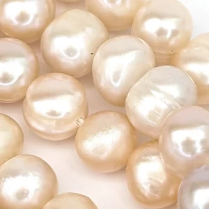 Near-Round 7mm Pearl String White or Peach - Image 10