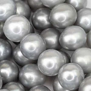 Alternative view of Near-Round 7mm Silver Pearls, Nice Lustre