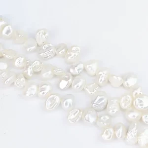 Alternative view of Small Keshi Pearl String, Excellent Lustre