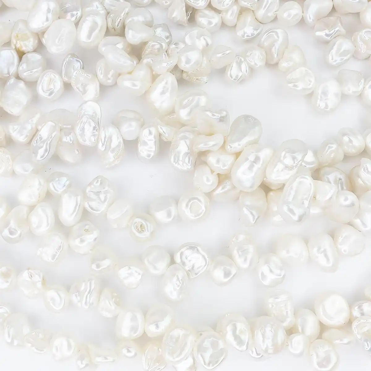 Small Keshi Pearl String, Excellent Lustre - Image 4