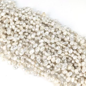 Small Keshi Pearl String, Excellent Lustre - Image 5