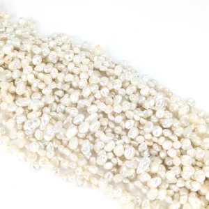 Small Keshi Pearl String, Excellent Lustre - Image 6