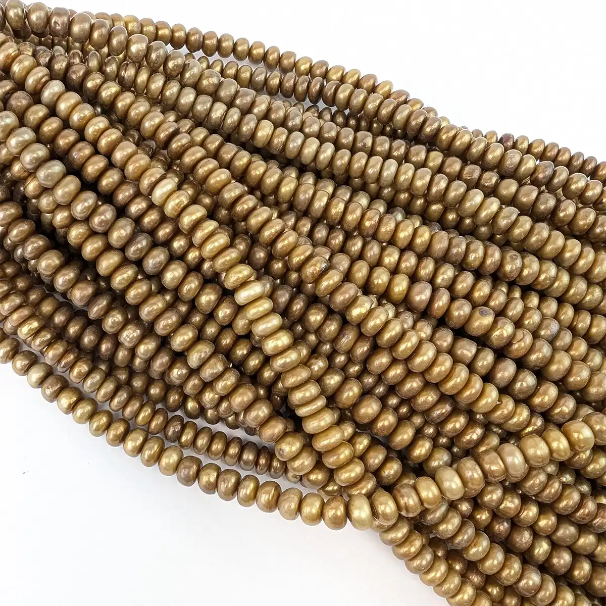 Bronze Doughnut Pearl String, 9mm - Image 6