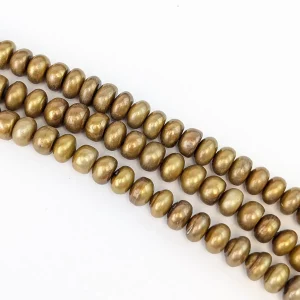 Bronze Doughnut Pearl String, 9mm - Image 3