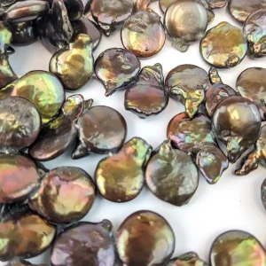 Baroque Coin Pearls Rich Brown - Image 2