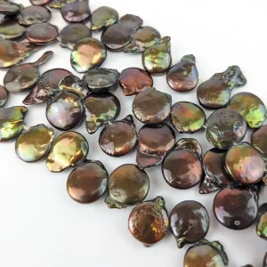 Baroque Coin Pearls Rich Brown - Image 4