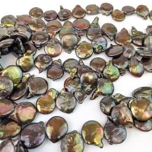 Baroque Coin Pearls Rich Brown - Image 5