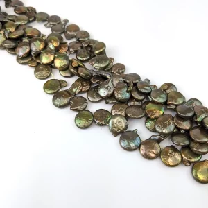 Baroque Tailed Coin Pearls, Bronze - Image 4