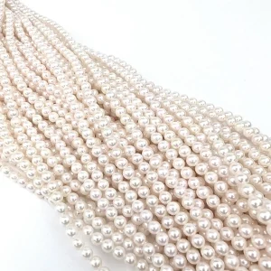 4-4.5mm High-Lustre Round Akoya Pearls - Image 7