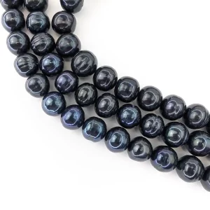 Luscious Black 11-14mm Graduated Pearls - Image 4