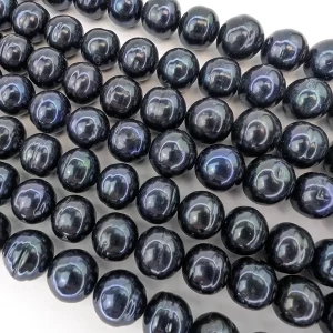 Luscious Black 11-14mm Graduated Pearls