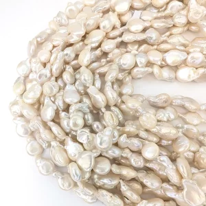 Small Baroque Coin, Mini Fireball Pearls - Image 3