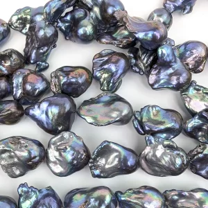 Medium Fireball Peacock Black Pearls - Image 3